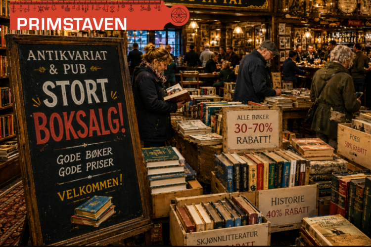 bokmarked, Primstaven bok & antikvariat 10 år,